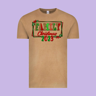 Family Christmas 2023 Vintage Tee Designed By Fadigitalartstudio