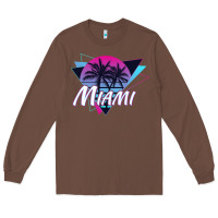 Chestnut miami beach souvenir vintage 80s Long Sleeve Tee - linhVisuals