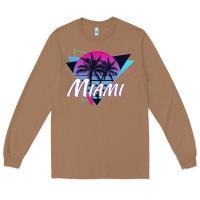 Toasted Coconut miami beach souvenir vintage 80s Long Sleeve Tee - linhVisuals