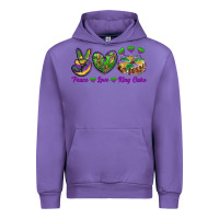 Tulip peace love mardi gras king cake Urban Hoodie - RanaPortraitStore