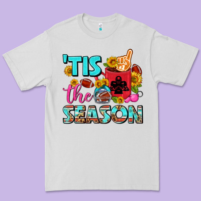Tis The Season Football Coffee Mug Premium Tee Designed By Fadigitalartstudio