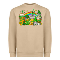 Mushroom st patricks day gnomes coffee cups Heavyweight Sweatshirt - Jasminsmagicworld