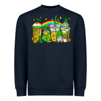 Navy st patricks day gnomes coffee cups Heavyweight Sweatshirt - Jasminsmagicworld