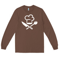 Chestnut chef hat knife spoon Long Sleeve Tee - linhVisuals
