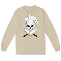 Mushroom chef skull and crossbones knives halloween Long Sleeve Tee - linhVisuals