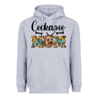 Heather Grey Western Cockapoo Mom Heavyweight Hoodie - RanaPortraitStore