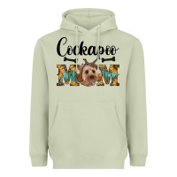 Matcha Western Cockapoo Mom Heavyweight Hoodie - RanaPortraitStore