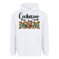 White Western Cockapoo Mom Heavyweight Hoodie - RanaPortraitStore