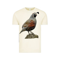 Vintage Arctic California Quail Bird Vintage Tee - RanaPortraitStore