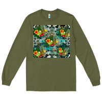 Army Green summer fruits Long Sleeve Tee - CowhideDigitalArt
