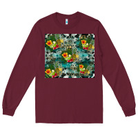 Burgundy summer fruits Long Sleeve Tee - CowhideDigitalArt