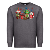 Charcoal Heather army Christmas coffee Premium Sweatshirt - Jasminsmagicworld