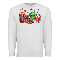 Oatmeal Heather army Christmas coffee Premium Sweatshirt - Jasminsmagicworld