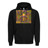 Black mardi gras fleur de lis Zipper Hoodie - RanaPortraitStore