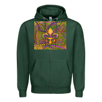 Sports Green mardi gras fleur de lis Zipper Hoodie - RanaPortraitStore