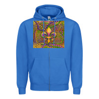 True Royal mardi gras fleur de lis Zipper Hoodie - RanaPortraitStore