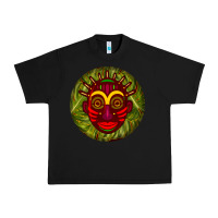 Black african masks round earrings 4 Urban Heavy Tee - BundleAndBundleShop