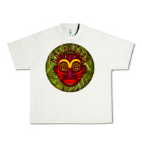 Pistachio african masks round earrings 4 Urban Heavy Tee - BundleAndBundleShop