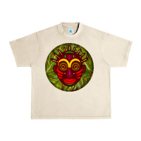 Sandshell african masks round earrings 4 Urban Heavy Tee - BundleAndBundleShop