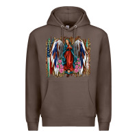Coffee lady of guadalupe th of july Premium Hoodie - Jasminsmagicworld