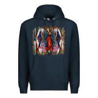 Navy lady of guadalupe th of july Premium Hoodie - Jasminsmagicworld