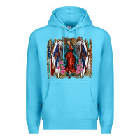 Ocean Blue lady of guadalupe th of july Premium Hoodie - Jasminsmagicworld