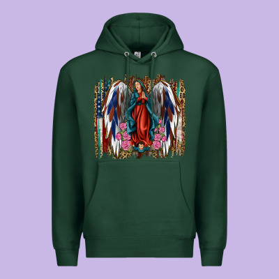 Lady Of Guadalupe Th Of July Premium Hoodie Designed By Jasminsmagicworld