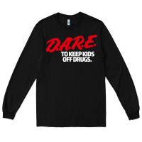 Black d.a.r.e Long Sleeve Tee - linhVisuals