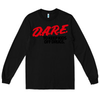 Black d.a.r.e Long Sleeve Tee - linhVisuals