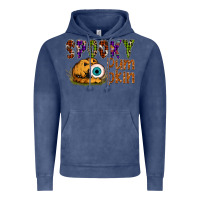 Vintage Denim spooky pumpkin Vintage Hoodie - SublimationCraftShop
