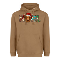 Toasted Coconut noel long haired shaggy cow Heavyweight Hoodie - Jasminsmagicworld