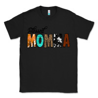 Black Blessed Momma Classic Tee - CowCowDesign
