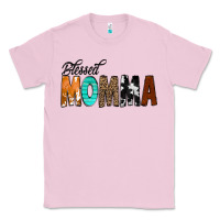 Bubblegum Pink Blessed Momma Classic Tee - CowCowDesign
