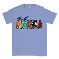 Colony Blue Blessed Momma Classic Tee - CowCowDesign