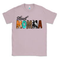 Lilac Blessed Momma Classic Tee - CowCowDesign