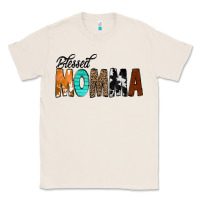 Natural Blessed Momma Classic Tee - CowCowDesign