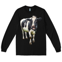 Black Holstein Bull Long Sleeve Tee - LillyAllenDesigns