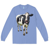 Colony Blue Holstein Bull Long Sleeve Tee - LillyAllenDesigns