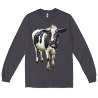 Smoke Holstein Bull Long Sleeve Tee - LillyAllenDesigns