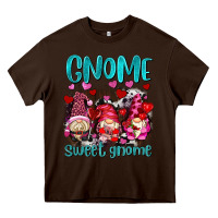 Chocolate Brown gnome sweet gnomes olivia Heavy Core Tee - OliviaCreatesArt