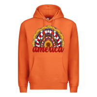 Carrot america sunflower rainbow Premium Hoodie - Artiststas