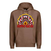 Chestnut america sunflower rainbow Premium Hoodie - Artiststas