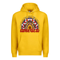 Lemon america sunflower rainbow Premium Hoodie - Artiststas