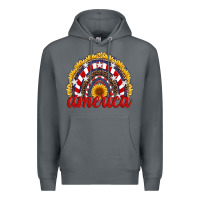 Rock america sunflower rainbow Premium Hoodie - Artiststas