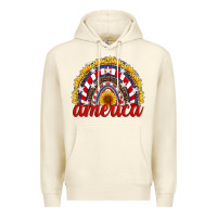 Sandshell america sunflower rainbow Premium Hoodie - Artiststas