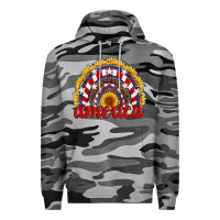 Slate Camo america sunflower rainbow Premium Hoodie - Artiststas