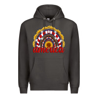 Smoke america sunflower rainbow Premium Hoodie - Artiststas