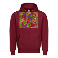 Burgundy mardi gras crawfish king cake Zipper Hoodie - RanaPortraitStore