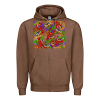 Chestnut mardi gras crawfish king cake Zipper Hoodie - RanaPortraitStore