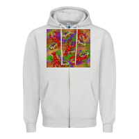 Dove Grey mardi gras crawfish king cake Zipper Hoodie - RanaPortraitStore